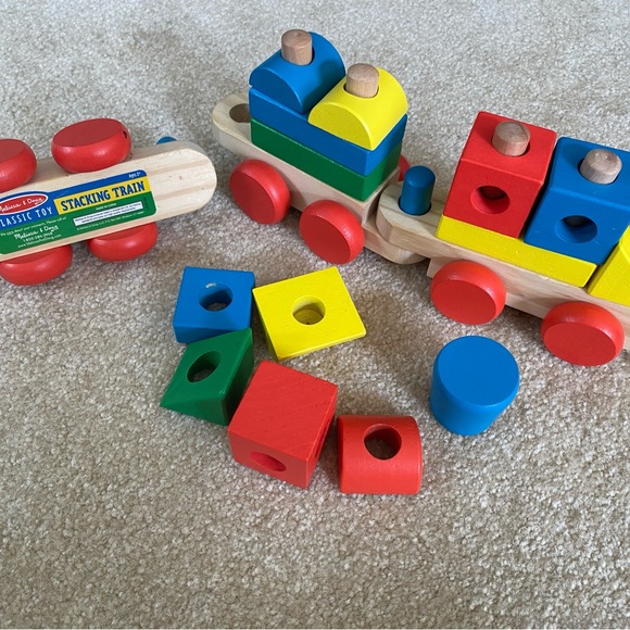 Melissa & Doug Stacking Train Toddler Toy - Picture 2 of 4